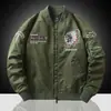 Nueva Chaqueta Bomber de Primavera y Otoño para Hombre con Bordado Pesado, Chaqueta de Béisbol, Abrigo de Trabajo, Chaqueta de Marca de Moda