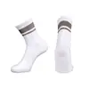 Calcetines Deportivos Rayados Estilo Universitario, Calcetines Casuales, Calcetines de Algodón a Media Pantorrilla, Procesamiento OEM, Venta al por Mayor desde Una Pieza, Listos para Enviar