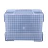 Caja de Plástico de Almacenamiento de Alta Transparencia Caja de Almacenamiento Recta de Arriba a Abajo Caja para Azulejos Caja Extra Grande para Ropa Caja de Almacenamiento Engrosada