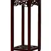 Suporte de flores de madeira maciça no estilo Huizong da Dinastia Song Chinesa, de chão, feito de carvalho vermelho e olmo, adequado para bonsai e aquários, suporte de flores simples para interior de alta resistência