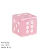 Dados de cristal natural de 16 mm transfronterizos, divertido accesorio para puntuar juegos de mesa, dados de piedra semipreciosa con esquinas rectas arenados