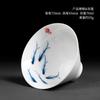 Jingdezhen Copo Mestre de Porcelana Branca Pintado à Mão Copo Único Kung Fu Pequeno Copo de Chá Personalidade Única Copo de Chá de Cerâmica