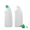 Botella de plástico para limpiador de inodoro con boca curva de 500 ml, desinfectante, botella de plástico con boca curva, botella de alcohol para limpieza de inodoros.