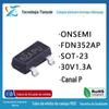 Novo MOSFET FET de canal P FDN352AP original de fábrica com serigrafia 52A SOT-23 30V1.3A