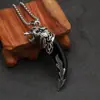 Collar de púas para hombre diseño de nicho ins personalidad retro dominante colgante para hombre colgante collar de moda genial venta al por mayor