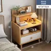 Mesita de Noche, Gabinete de Almacenamiento Simple y Moderno para Mesita de Noche de Dormitorio, Gabinete Pequeño para Viviendas de Alquiler, Estante de Almacenamiento Simple