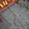 Rejilla para barbacoa removible de acero inoxidable 304, accesorios para freidora de aire, cuadrada de tres niveles para deshidratación de frutas y verduras, vaporera de cocina