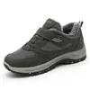 Sapatos de Algodão Inverno Novo Estilo Transfronteiriço TEMU Estilo Casal Velcro Exterior Proteção Frio Botas Quentes de Algodão Sola Grossa Botas Curtas Confortáveis