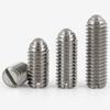 Tornillo de acero inoxidable 304 con ranuras para cuentas onduladas, tornillo de posicionamiento para canicas, tornillo de apriete M3M4M5-M16