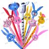 Juguete inflable de PVC empuje de suelo para niños puesto de suelo inflable palo largo palo de animal venta al por mayor palo inflable globo de empuje de suelo