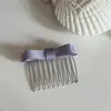 Pente Grampo de Cabelo com Laço de Cetim Novo Estilo Ferramenta de Penteado para Arrumar Fios Soltos Pente de Penteado Inserir Grampo de Pente Acessório de Cabelo
