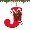Nuevas Decoraciones Navideñas Transfronterizas con 26 Letras Inglesas que se Pueden Combinar Libremente, Adornos Colgantes para Árbol de Navidad