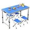 Mesa Externa Portátil Liga de Alumínio Dobrável Pequena Mesa Mesa Dobrável e Cadeiras Mesa de Piquenique Mesa para Vendedor de Rua Fabricante Atacado