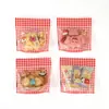 Bolsas de dulces de dibujos animados, bolsas para empaquetar galletas de repostería con forma de copo de nieve, bolsas para empaquetar snacks, bolsas autosellables para regalos navideños, venta al por mayor del fabricante