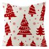 Suministro Exclusivo Transfronterizo de Fundas para Almohadas: Fundas de Almohada de Árbol de Navidad y Copo de Nieve para Sofá del Hogar y Cojines de Sala de Estar, Personalizables