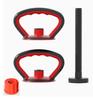Kettlebell de fitness para el hogar, mango, peso ajustable, base de kettlebell, tuerca, accesorios, venta directa de fábrica