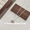 Collar de Plata de Ley S925 de Doble Capa para Mujer Estilo Ins Simple Versátil Nicho Gama Alta Cadena para Clavícula Estilo Coreano