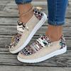 Estilo Novo Primavera 2024 Mocassins de Lona com Cadarço Sapatos Casuais Planos Femininos Sapatos de Tecido Femininos Sapatos para Mães