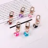 Chaveiro em Forma de Coração, Pingente de Coração Transparente Colorido, Pequeno Acessório Fofo e Criativo para Meninas, Decoração de Mochila
