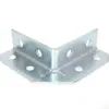 Protectores de esquina galvanizados de cuatro agujeros, protectores de esquina de ocho agujeros, conectores de ángulo recto, accesorios de soporte sísmico y placas de fijación de canal de acero en forma de C