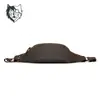 Bolsa de pecho para hombre retro americana, riñonera de cuero vintage, bolso cruzado para exteriores, bolso de hombro casual de gran capacidad, en stock