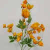 Floristería de Simulación de Boda Naranja Material de Flores Naranja Naranja Tema Arreglo de Lugar de Boda Hotel Arreglo de Flores de Plástico