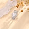 Atacado Comércio Exterior Novo Anel de Coroa Cravejado de Diamantes Cruz Border Hot-Selling Anel de Renda Vazada Luxuoso para Mulheres