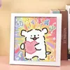 Pintura Diamantada Lápis de Cor Série Shin-Chan Artesanato Adesivo DIY Educativo Alívio do Tédio Pintura Decorativa Mesa Presente para Crianças e Estudantes