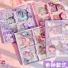 Conjunto de Adesivos para Planner com 100 Peças, À Prova d'Água, Transparente, para Decorar Garrafas de Água, Pequenos Padrões Decorativos, Estilo Menina, Adesivos de Papel para Planner