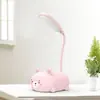 Lámpara de mesa LED recargable Meng Xiong protección ocular luz nocturna Mini lámpara de mesa recargable por USB lámpara de mesita de noche de dormitorio regalo de empresa