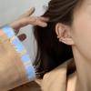 Pendientes de Clip de Oreja Pequeños con Forma Irregular de Engranaje de Moda, Puños de Oreja Versátiles de Estilo Coreano para Chicas Dulces y Frescas Sin Perforación, Estilo Veraniego