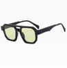 Gafas de Sol Cuadradas de Estilo de Negocios Nuevo y Sencillo Transfronterizas Moda Europea y Americana Versátiles Gafas de Sol Tipo Aviador de Doble Puente