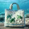 Bolso de Mano con Patrón de Tortuga Nuevo Producto Transfronterizo 3D Temu Amazon Moda de Moda para Mujer Estampado Digital Bolso de Hombro