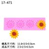 Moño Girasol Girasol Rosa Flor Molde de Silicona Fondant Decorativo Molde de Chocolate