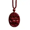 Pendente Zodíaco Carpa de Cinábrio Cru Alto Teor Dourado Roxo Vermelho Imperial Areia Colar Pingente Ano de Nascimento Atacado