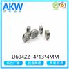 Rodamiento miniatura U604ZZ 4*13*4mm accesorios extrusor impresora rodamiento de rodillos de pantalla