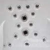 Piscina Grande Externa Transfronteiriça Spa Villa Aquecimento de Temperatura Constante Inteligente Massagem Surfe Bolha Banheira de Spa para 1 Pessoa Piscina