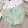 Mid-cintura bolha estilo japonês feminino roupas íntimas femininas de grafeno sem costura alto elástico respirável puff cuecas femininas