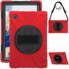 Para Lenovo Tab M10 Plus 3ª Generación Rey Pirata funda trasera de silicona y PC con soporte de muñeca correa protectora