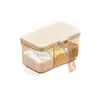 Caja de condimentos de tres compartimentos para cocina casera, juego combinado de frascos de condimentos multi-compartimento, botella de condimento para almacenar condimentos, sal y MSG