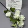 Bolas de Neve Artificiais Flor Única Haste Cruzada Adereços para Fotografia de Casamento Flor de Seda Fábrica Flor Bola de Neve Artificial Cores Múltiplas Disponíveis