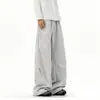 Pantalones Casuales Rectos de Color Puro Estilo Perezoso Coreano para Hombres y Mujeres Otoño e Invierno 2025 Nuevos Pantalones de Pierna Ancha con Efecto Adelgazante de Cintura Alta
