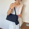 Bolso de tela de color liso estilo minimalista para debajo del brazo, nuevo y moderno 2026, bolso de hombro versátil para mujer