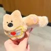 Lindo pasador de pinza para el pelo de oso de peluche con pico de pato, pinza para flequillo lateral, accesorio para el pelo, pasador, pasador