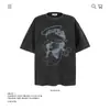 Camiseta de Algodão Puro Pesado Estampa de Personagem Retro Americano Manga Curta 250g Unissex Marca Tendência Modelagem Solta Comércio Exterior Transfronteiriço Venda por Atacado