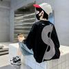 Camiseta de Algodão Puro com Estampa de Letras para Meninos, Manga Curta, Corte Solto Casual Versátil, Top de Verão Infantil para Meninos de 12 Anos