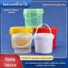Balde de plástico descartável selado espesso de 1,5L para molho, caixa de molho, lanche, frutos do mar, embalagem de milk tea, atacado