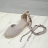 Comercio Exterior Transfronterizo 2025 Nuevas Sandalias de Paja de Tacón Alto Verano Correa Zapatos de Tacón Alto con Cordones Zapatos de Cuña de Cuerda de Cáñamo