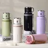 Taza Aislada Altamente Atractiva con Tapa, Taza de Acero Inoxidable 316 con Separación de Té y Agua, Botella de Agua Deportiva Portátil de Gran Capacidad para Exteriores