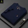 Paisenlong 2025 Verão Novo Estilo 200g Tecido de Bolsa Cubana Camiseta Masculina Paul Bordada Gola Redonda Camiseta Masculina